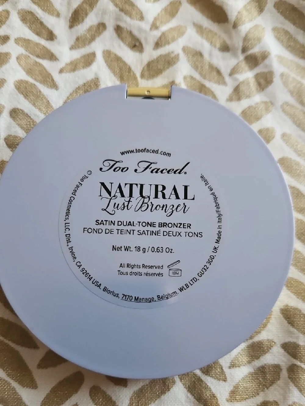 Too Faced too script green